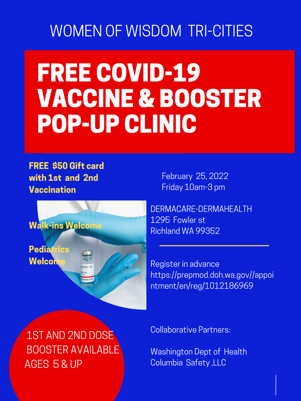 Free pop-up vaccination clinic